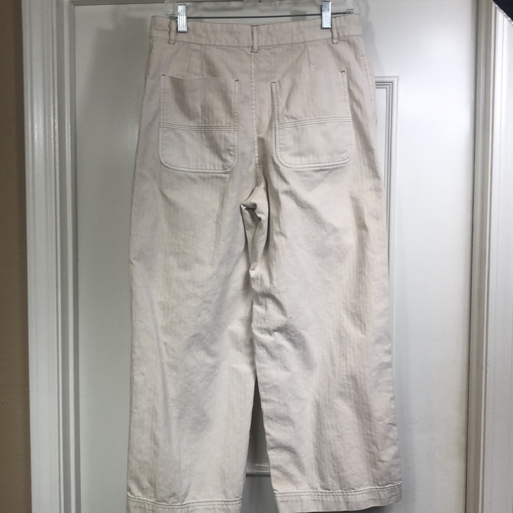 Free People cropped wide leg high waisted utility pants! - Picture 5 of 9